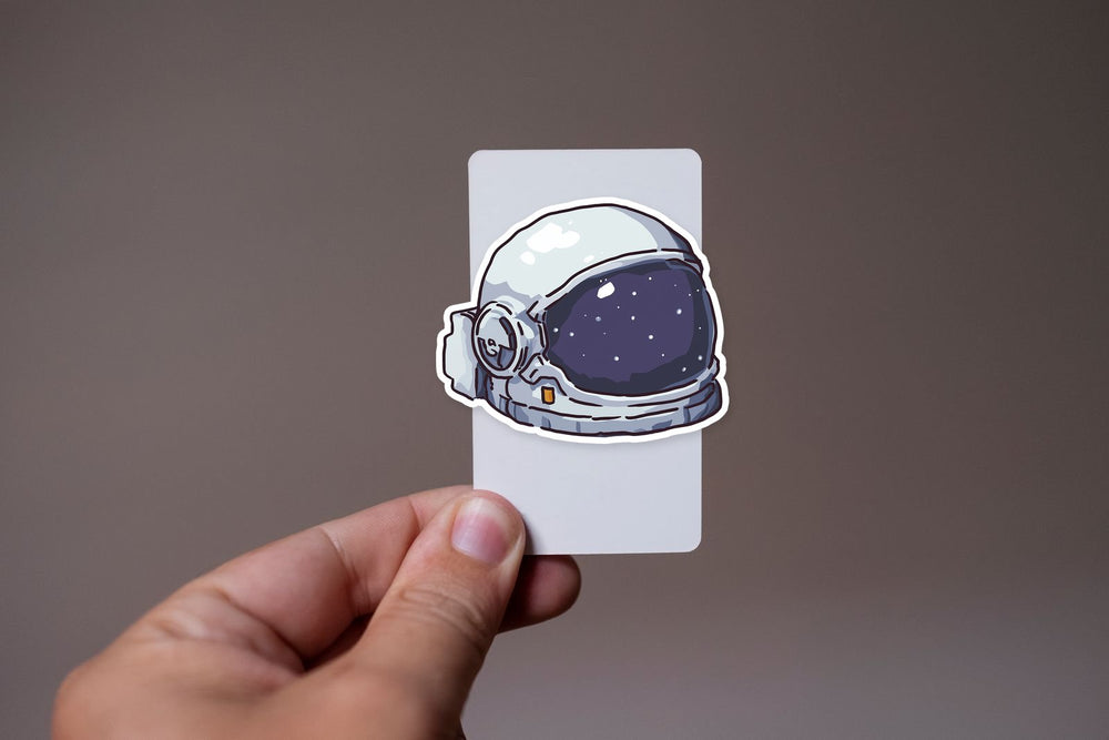Cosmic Astronaut Helmet Sticker