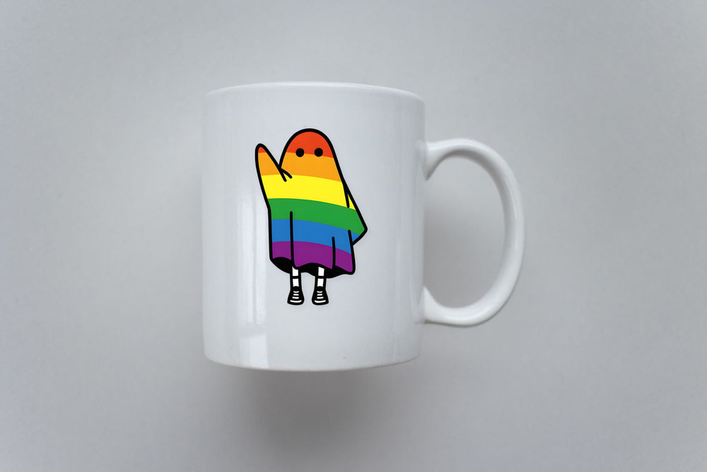 Lgbt Rainbow Ghost Pride Sticker