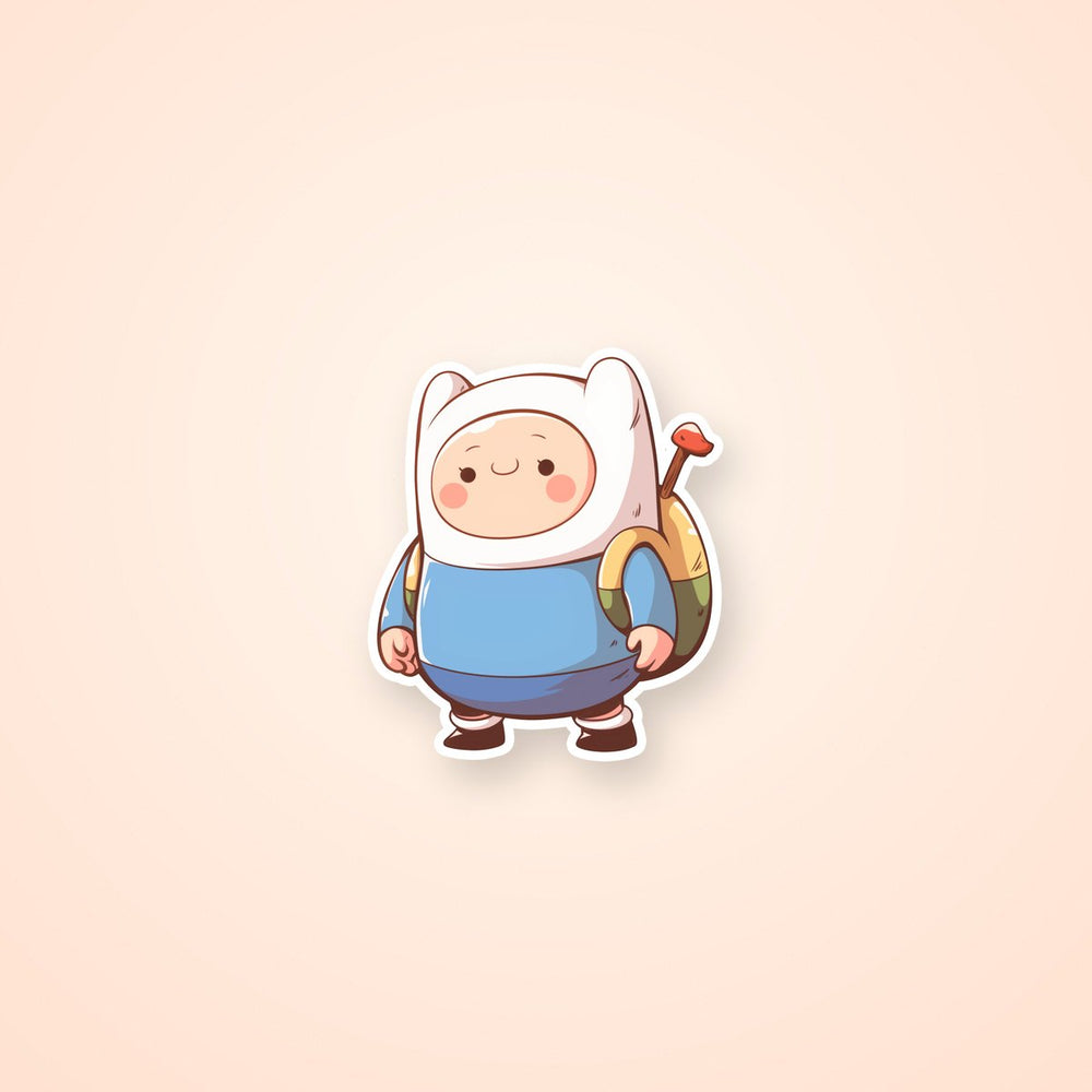 Kawaii Finn the Human Adventure Time Sticker