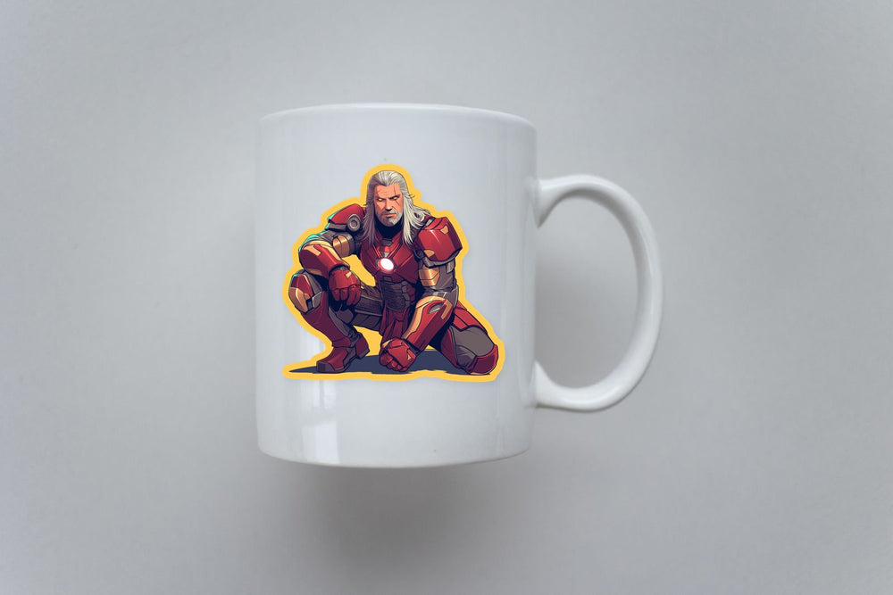 Witcher in Iron Man Armor Sticker