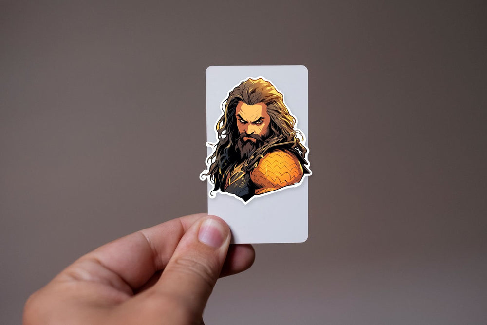 Aquaman Jason Momoa Art Sticker