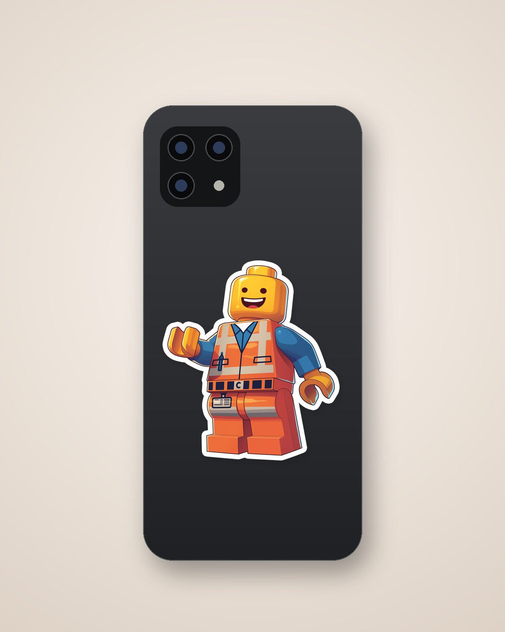 Lego Minifigure Worker Classic Sticker