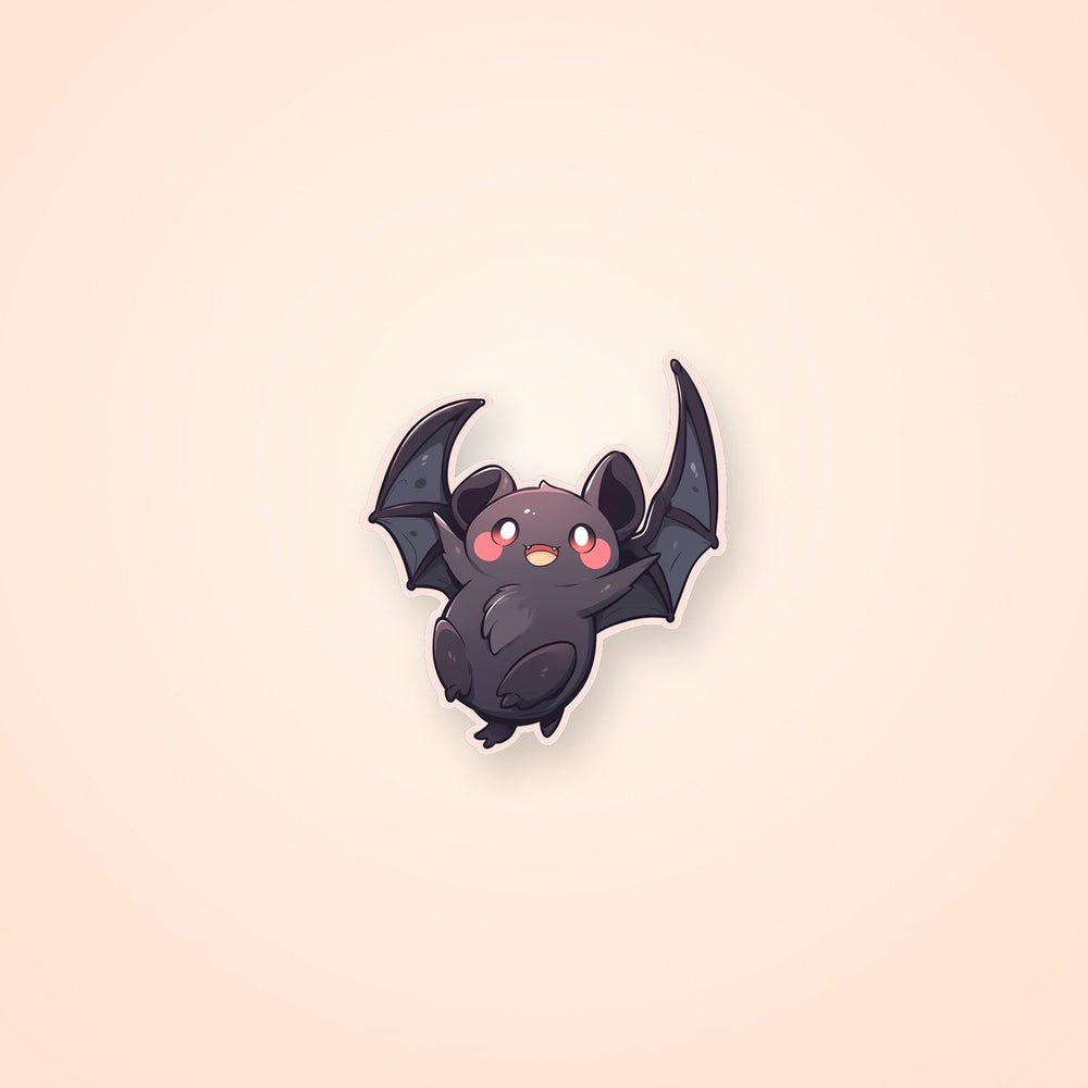 Halloween Cute Black Bat Sticker
