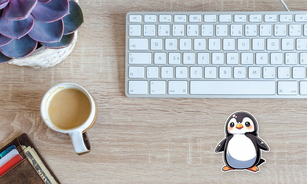 Cute Penguin Cardboard Sticker