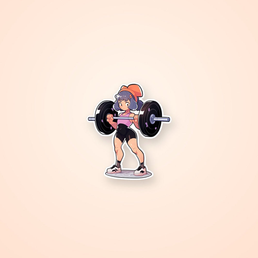 Anime Chic Weight Training Sticker