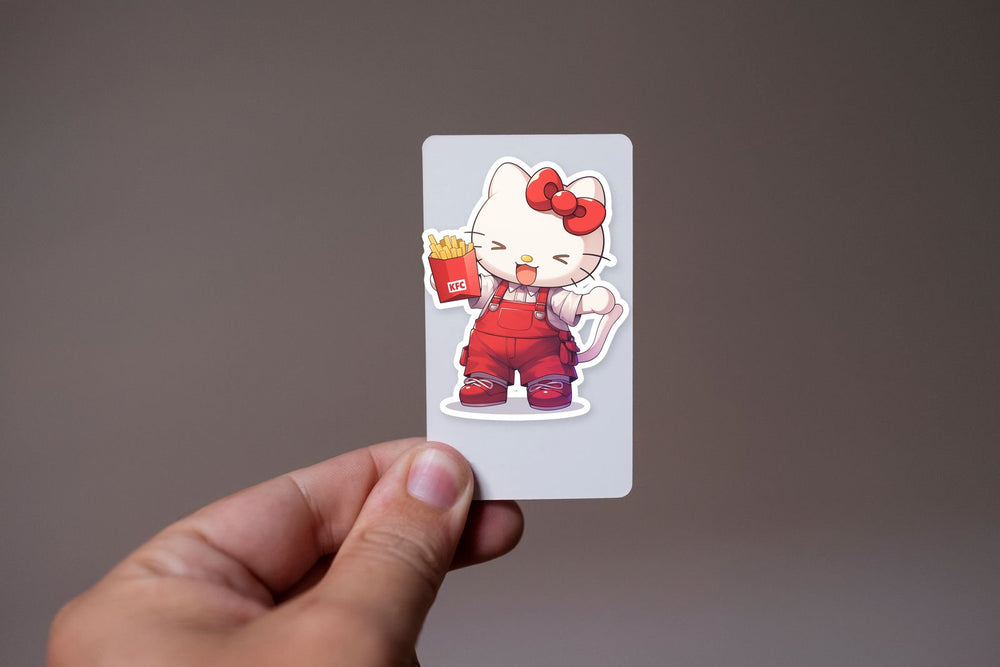 Hello Kitty Kfc Fast Food Cute Sticker