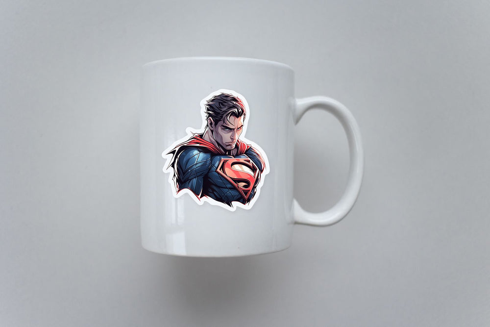 Detailed Serious Superman Sticker