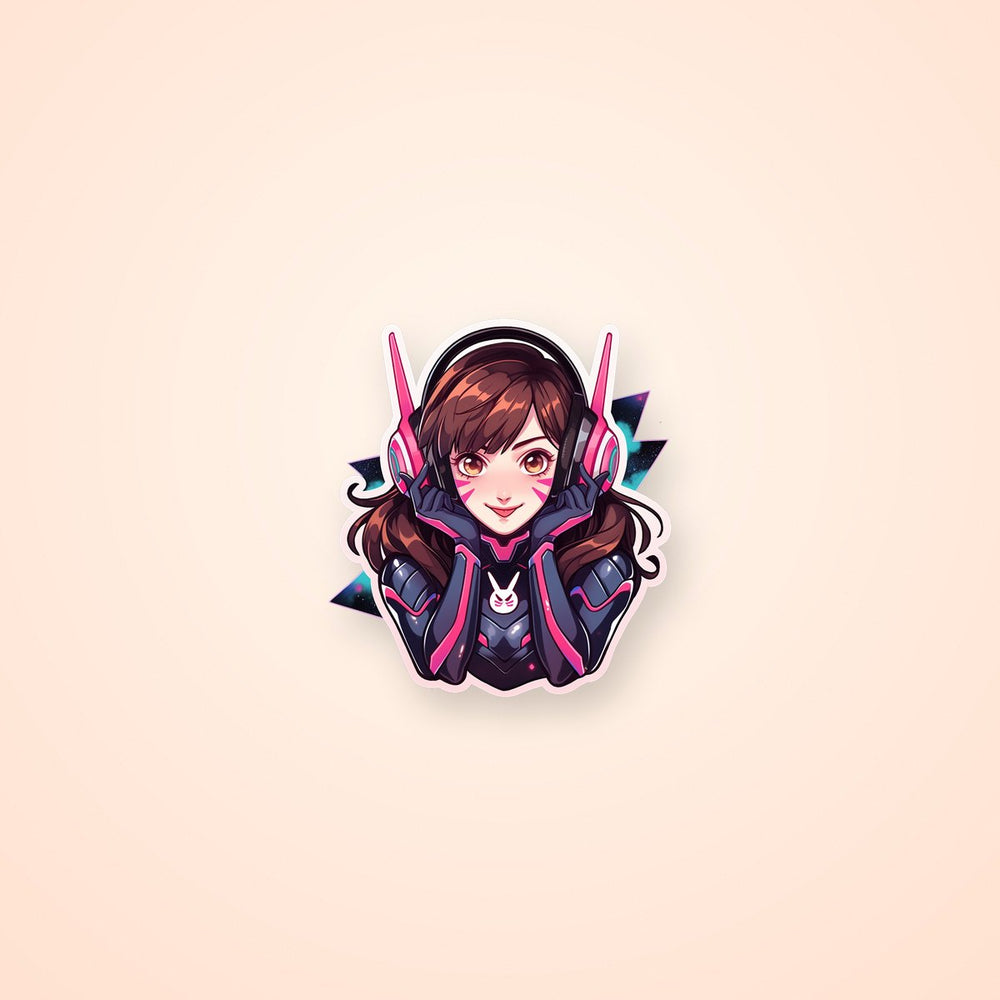 Overwatch D.Va Aesthetic Sticker