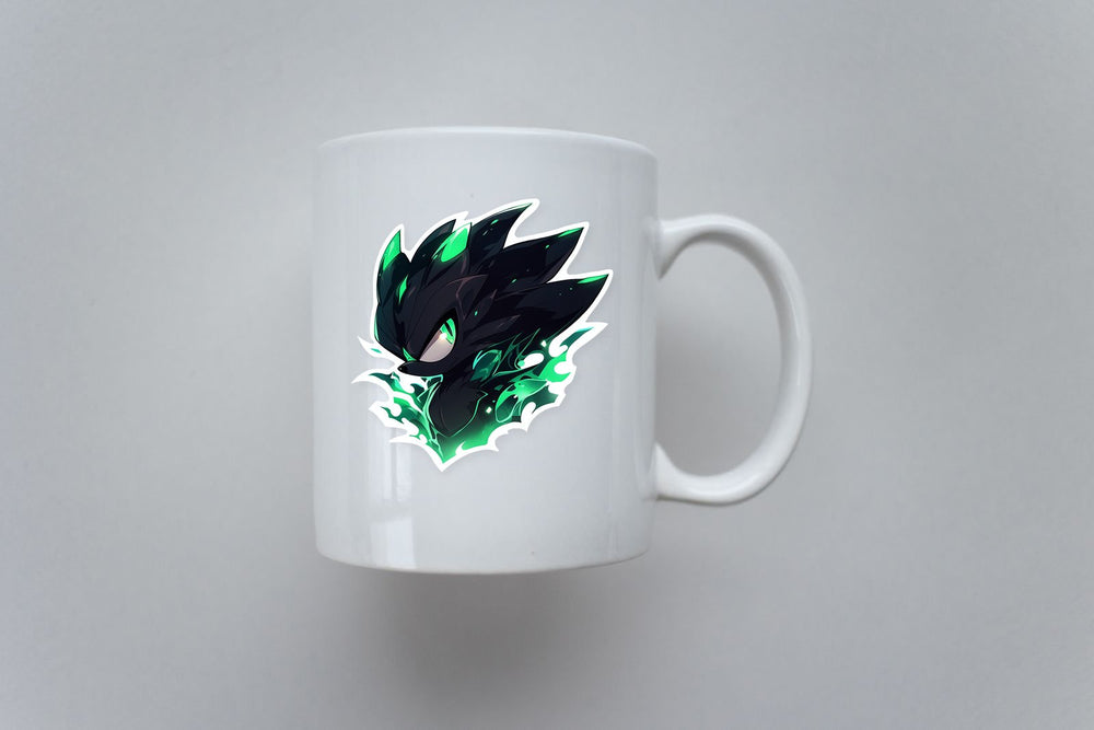 Black & Green Super Sonic Sticker