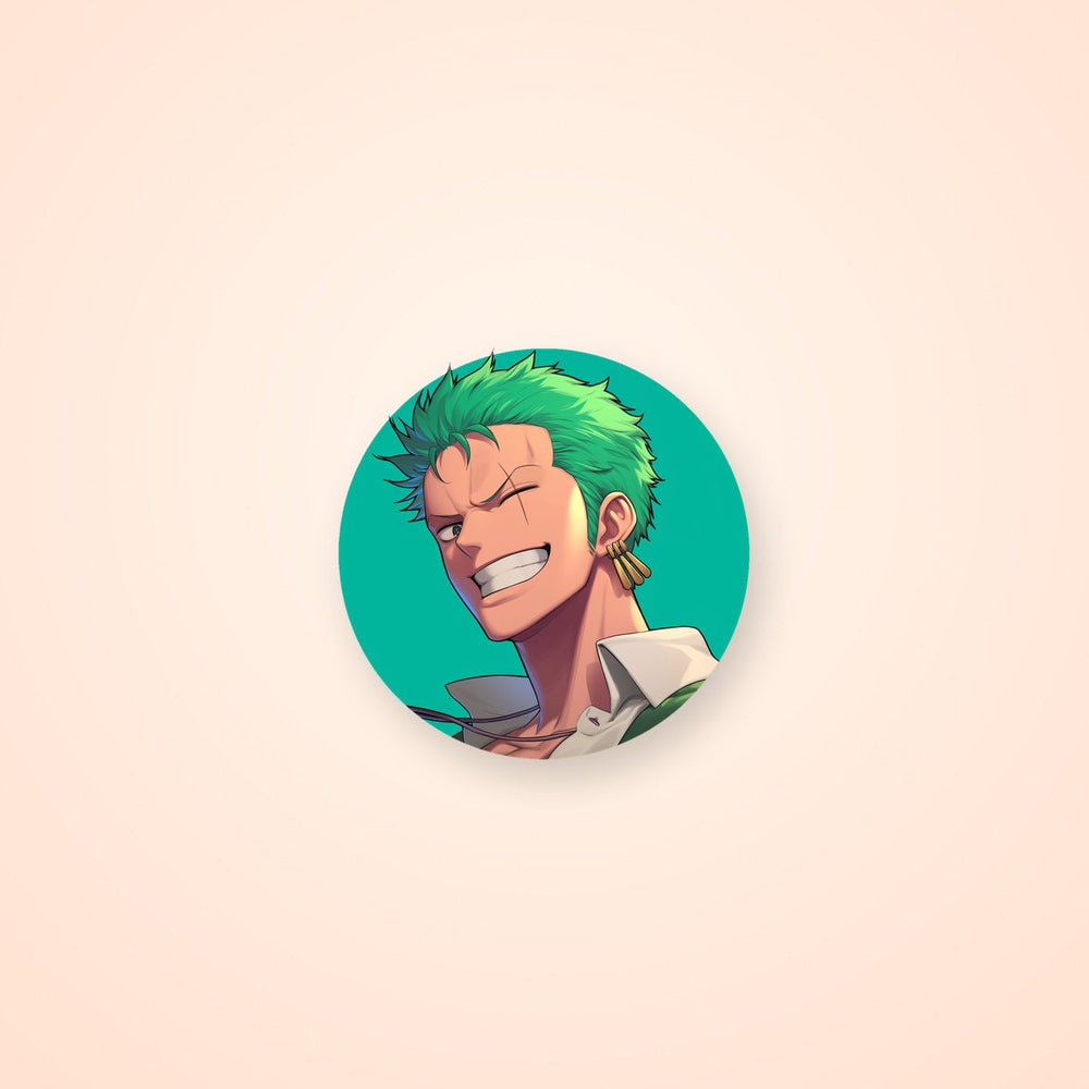 One Piece Zoro Smirk Sticker