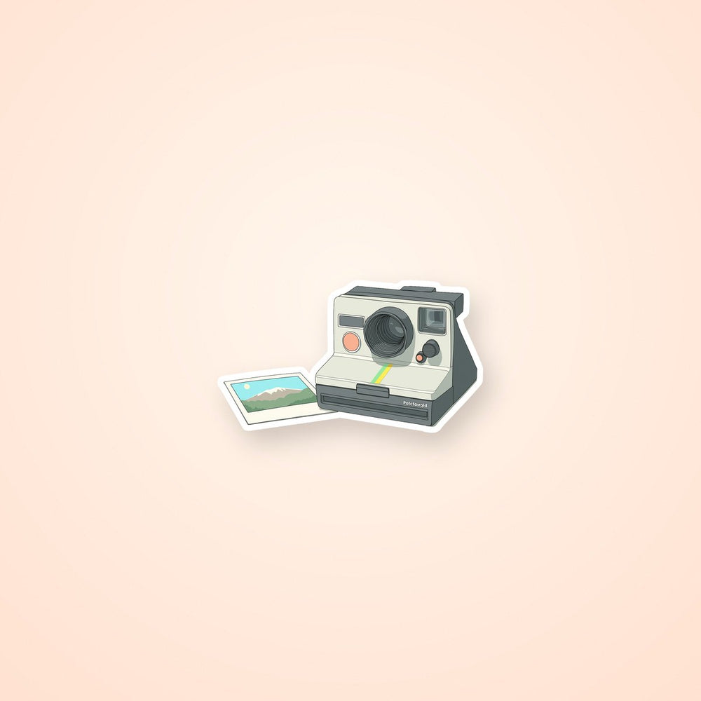 Retro Polaroid Instant Camera Vintage Sticker