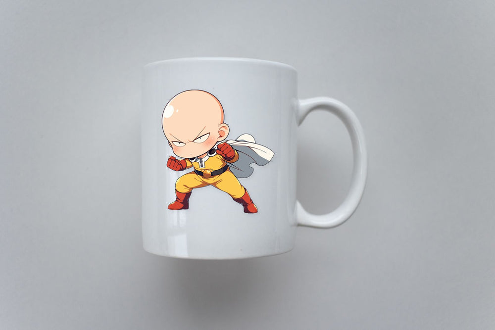 Chibi Saitama Determined Stance Sticker