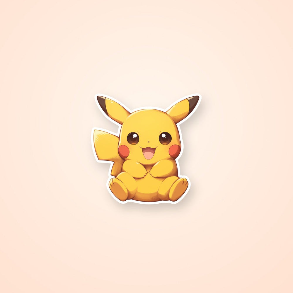 Chibi Pikachu Pokemon Sticker