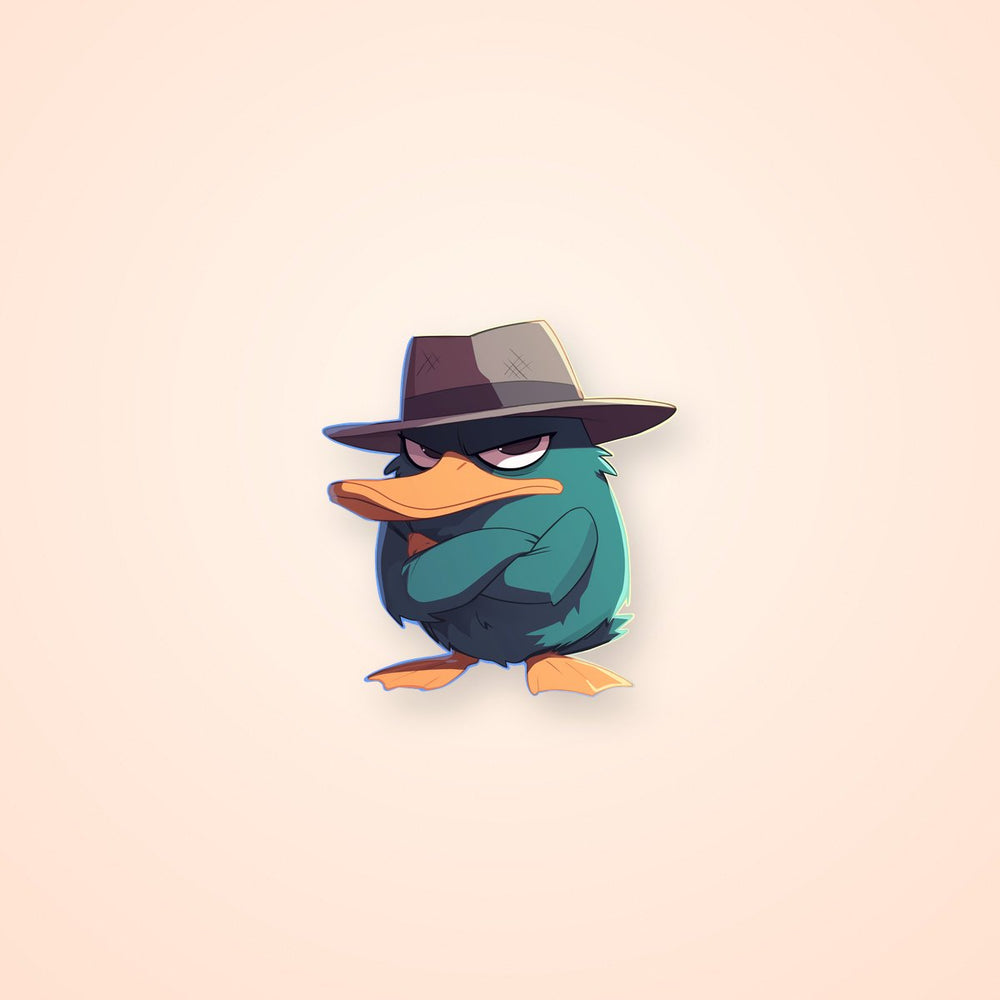 Perry the Platypus Detective Sticker