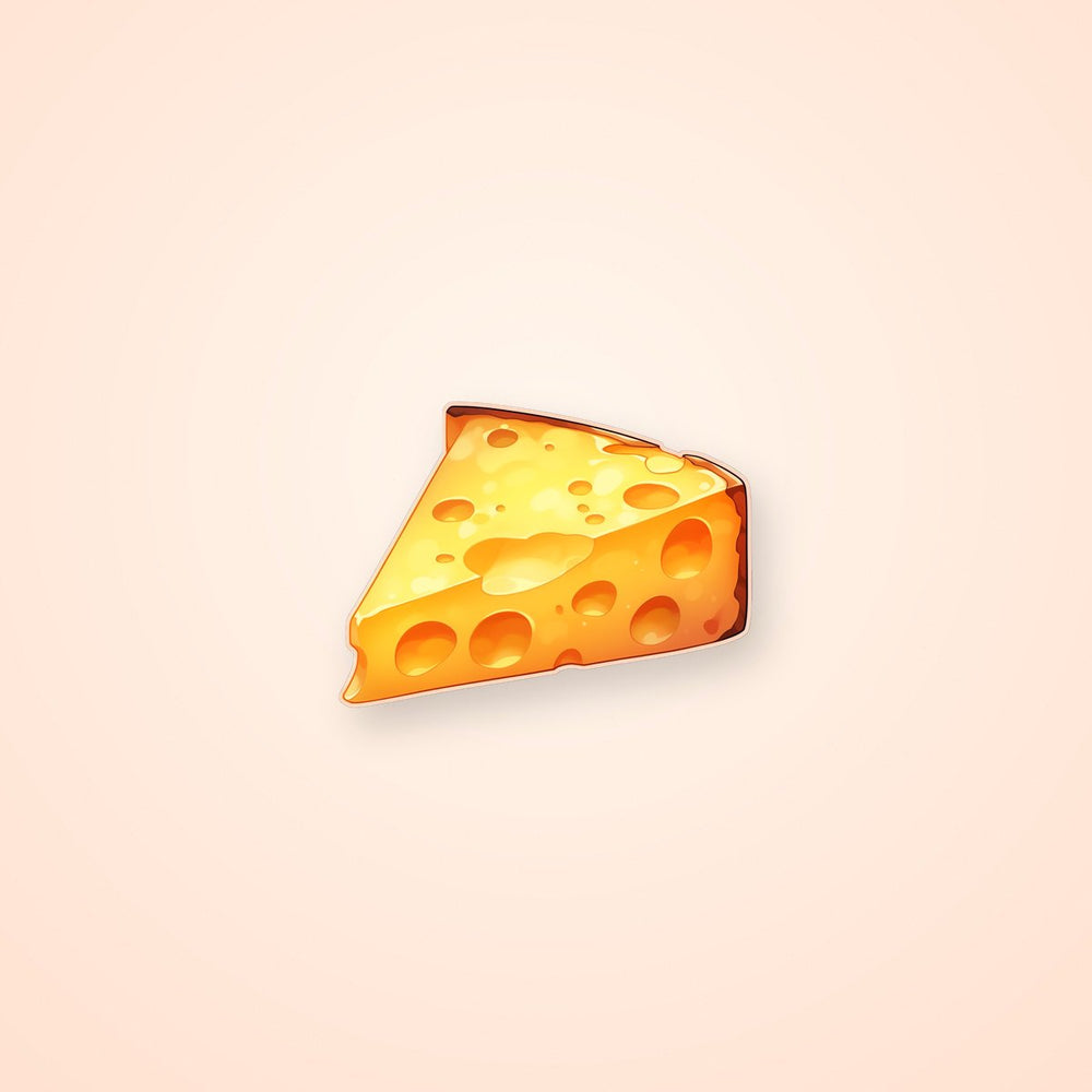 Aesthetic Piece of Cheese Sticker