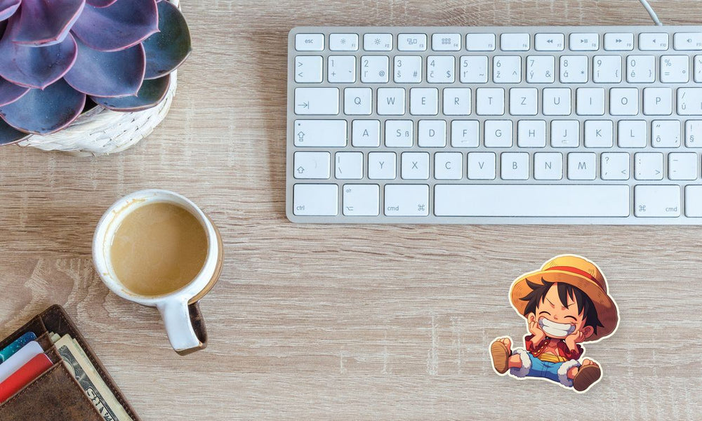 One Piece Chibi Luffy Smile Sticker