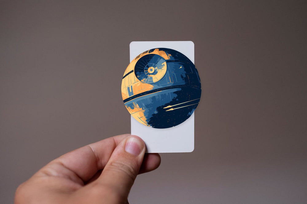 Death Star Retro Sticker