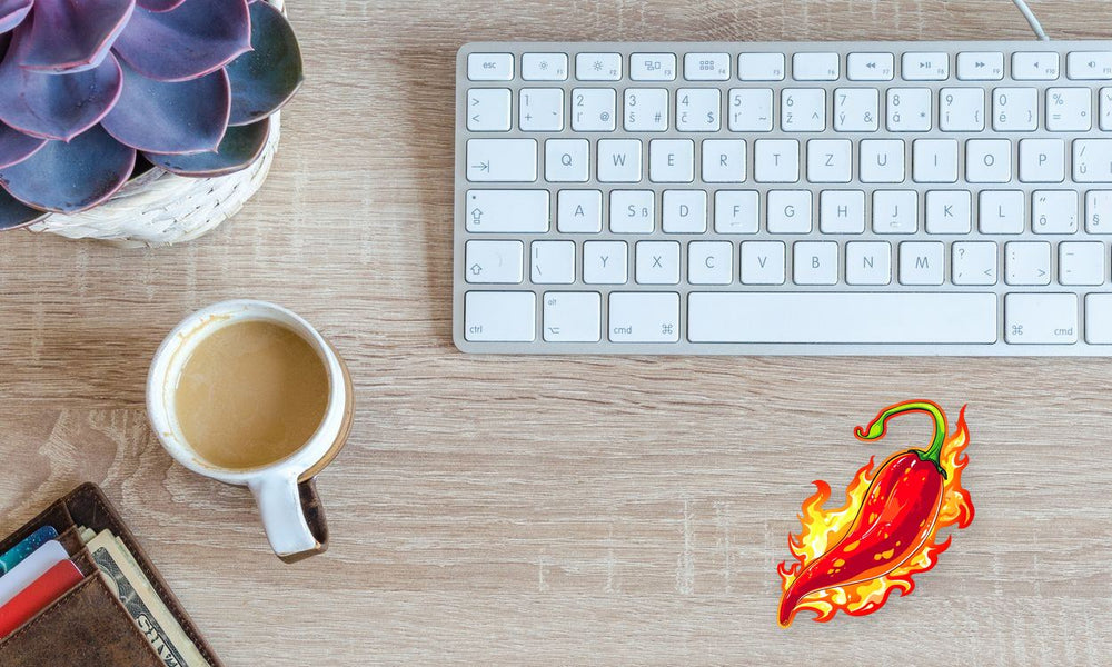 Fiery Hot Chili Pepper Sticker