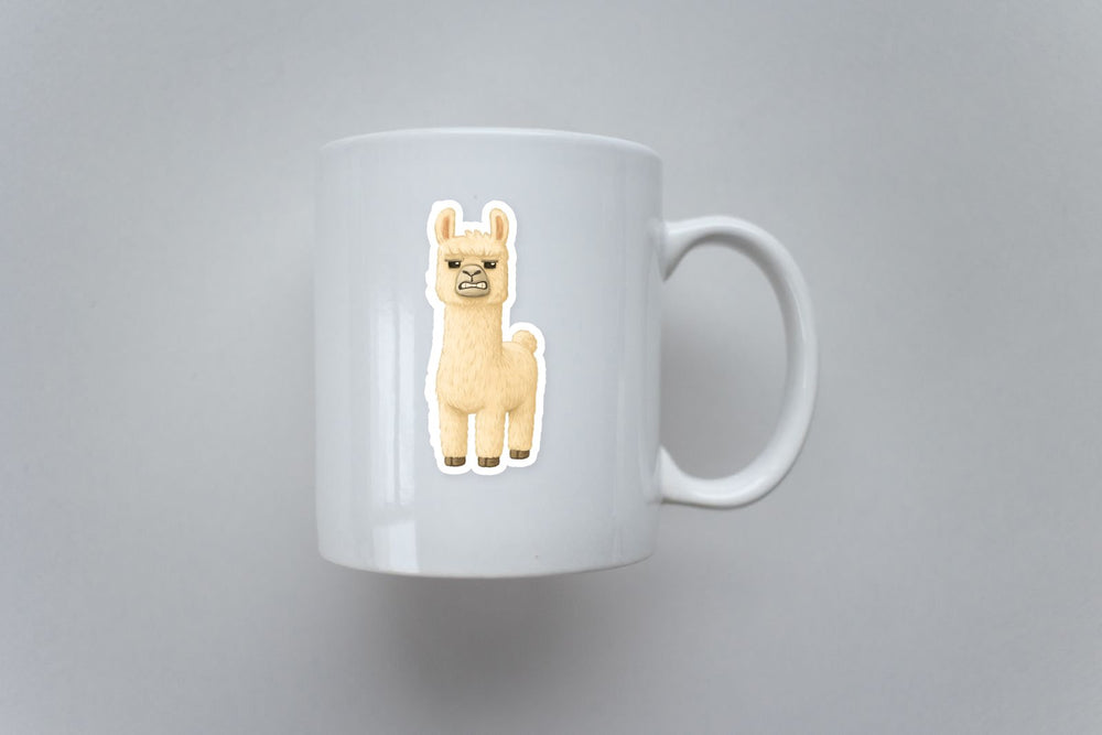 Angry Llama Minecraft Movie Sticker