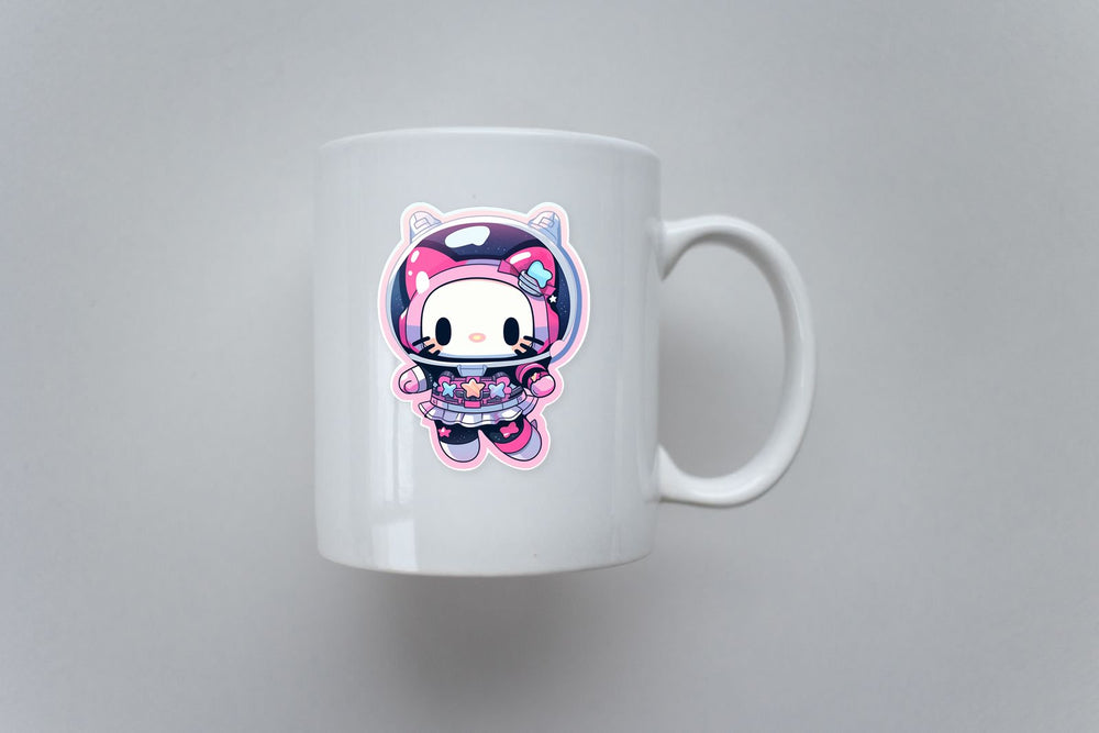 Cute Hello Kitty in Space Suit Sticker