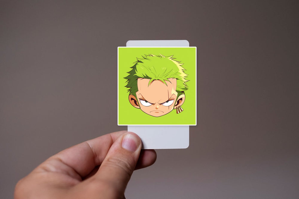 Cute Roronoa Zoro Green Sticker