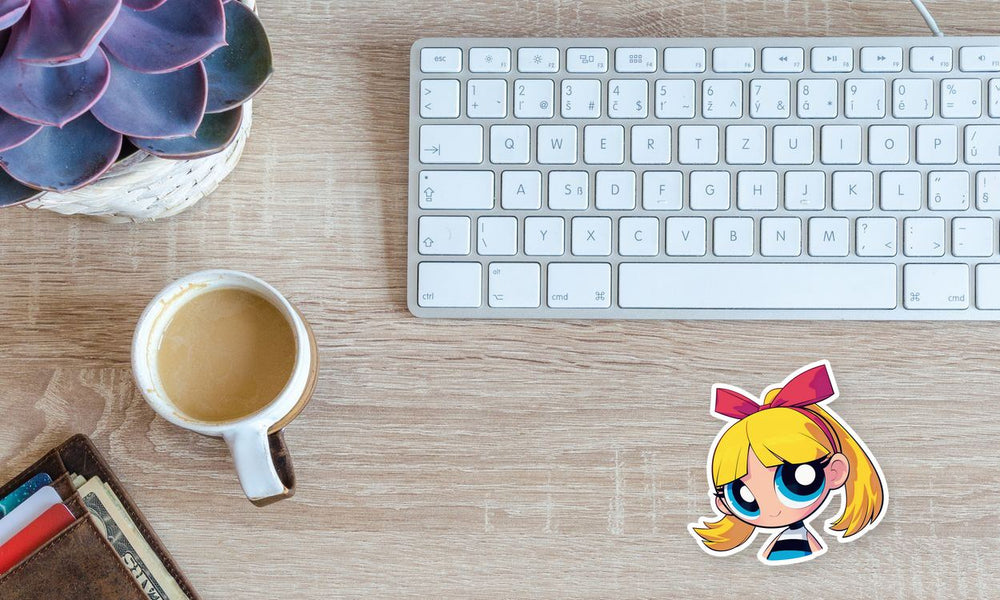 Powerpuff Blossom Cartoon Girl Sticker