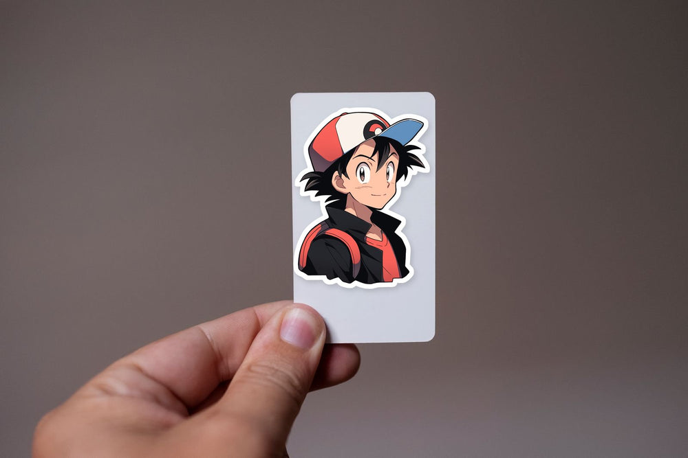 Pokemon Ash Ketchum Anime Sticker