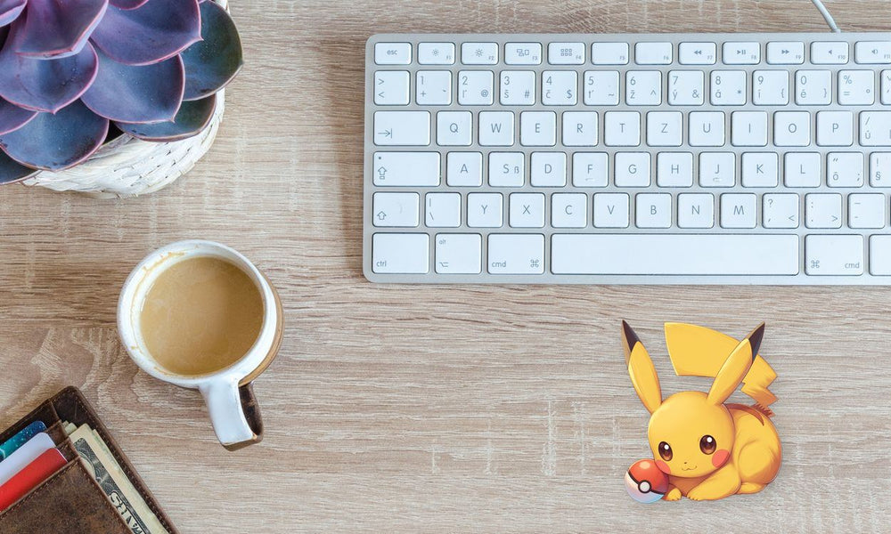 Pikachu Lying with Pokeball Sticker