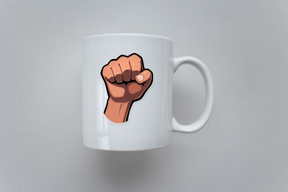Fist Cartoon Sticker