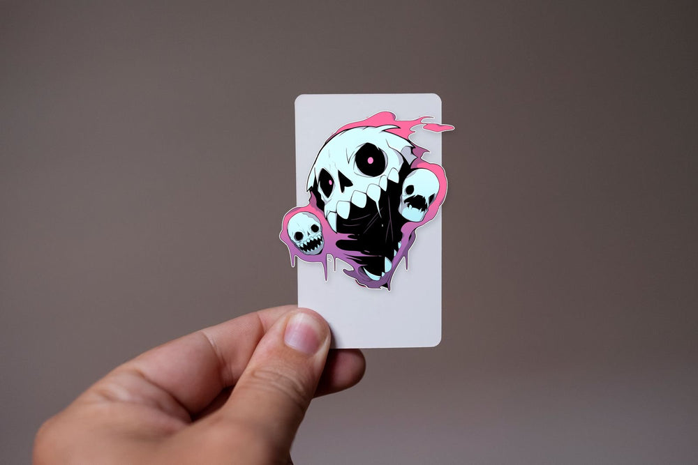 Halloween Scary Ghosts Skulls Sticker
