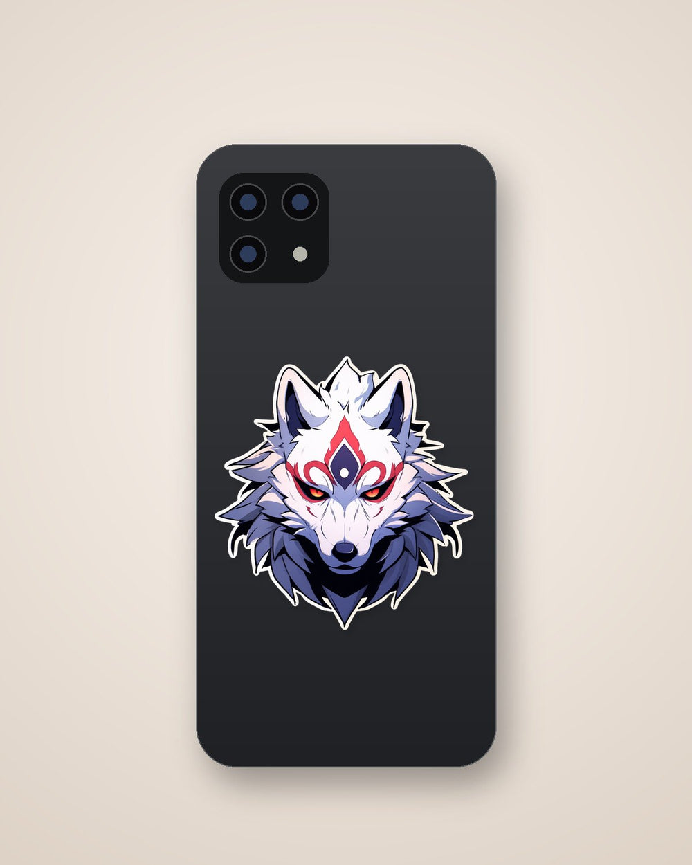 Kitsune Fox Head Sticker
