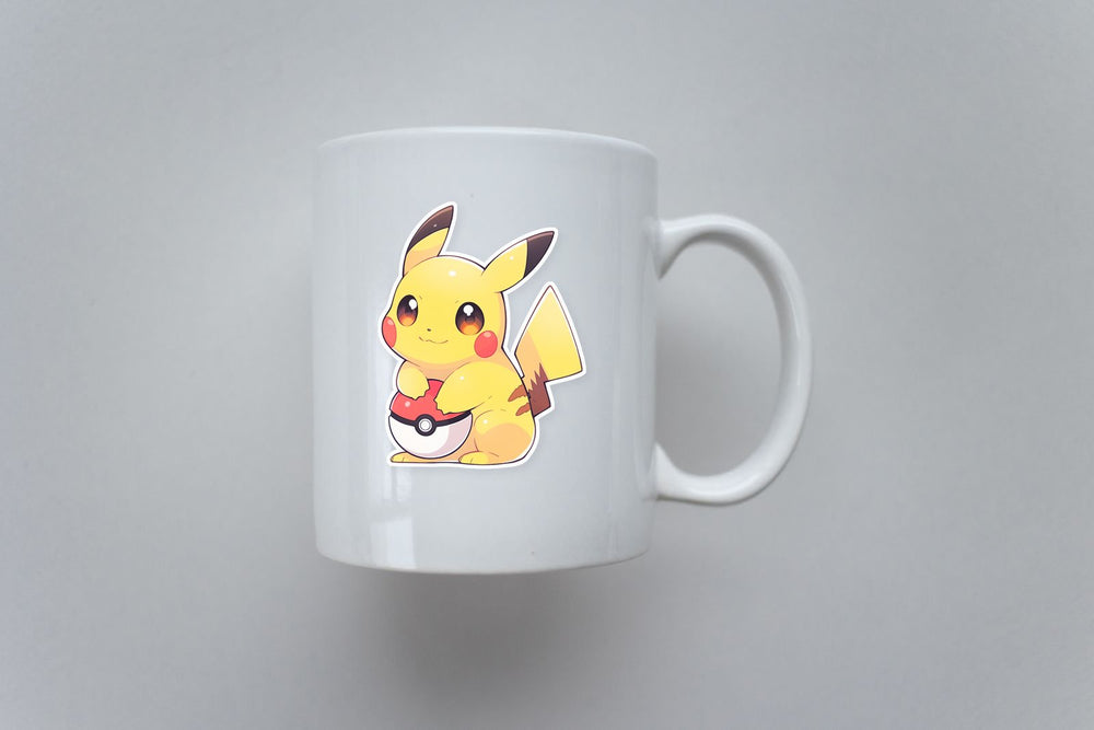 PokéMon Pikachu Holding PokéBall Sticker