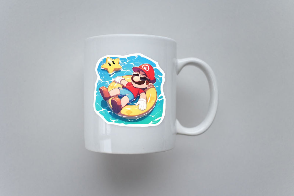 Mario Summer Floatie Pool Sticker
