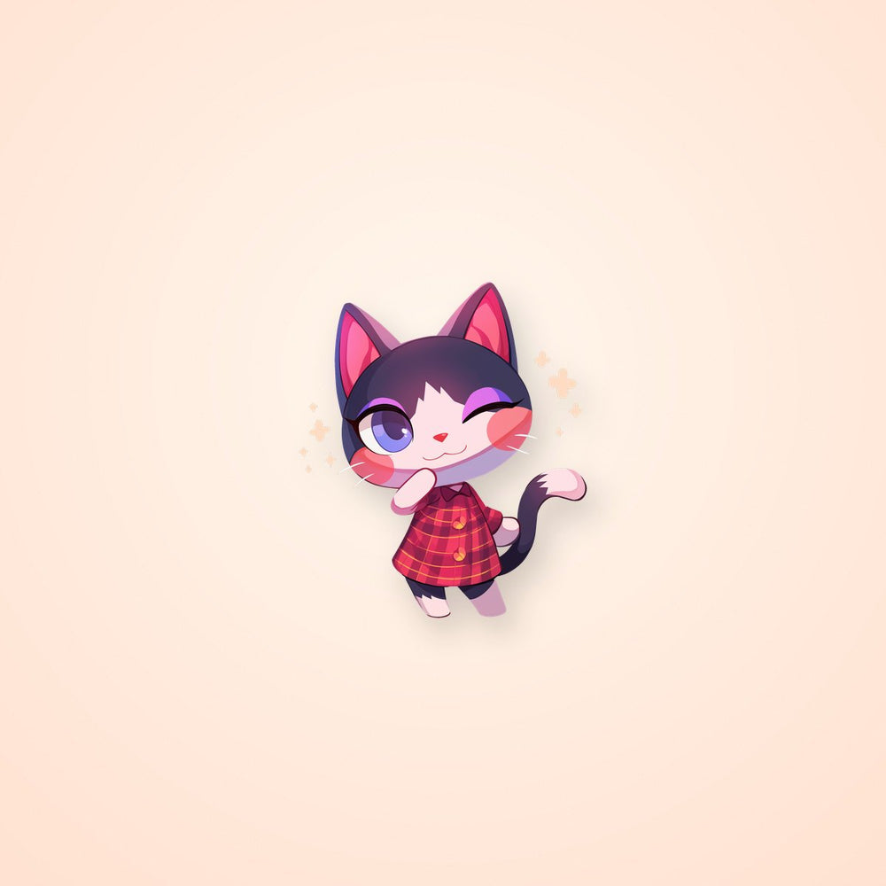 Smiling Rosie Animal Crossing Sticker