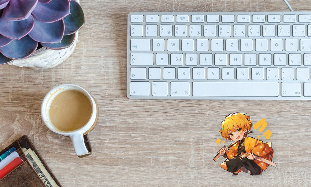 Zenitsu Agatsuma Chibi Demon Slayer Sticker