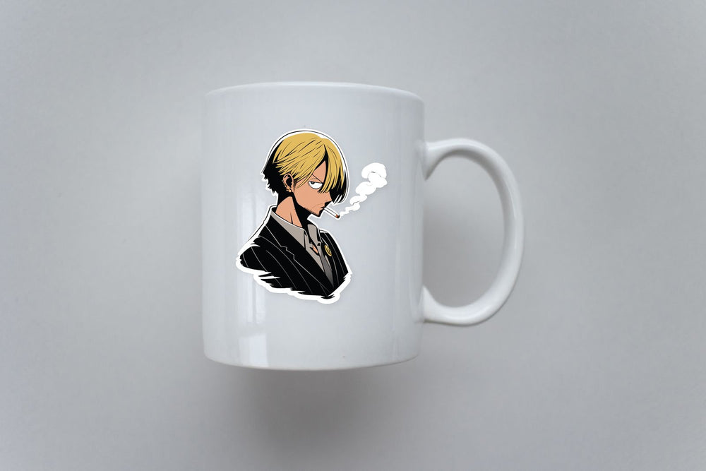 One Piece Smoking Sanji Anime Sticker