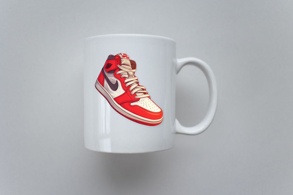 Red White Nike Jordan Sneaker Sticker