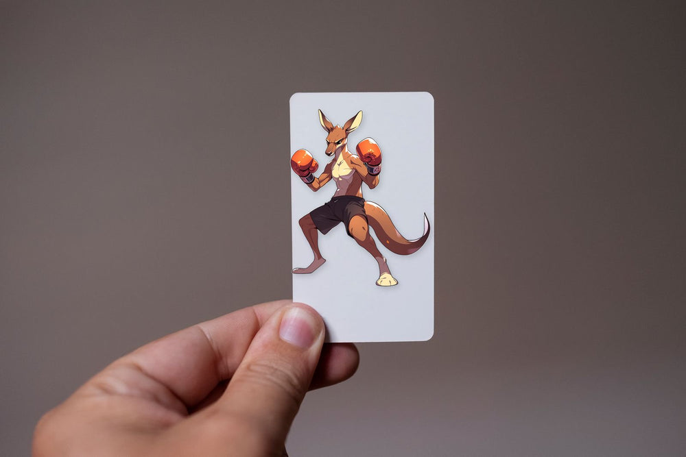 Kangaroo with Boxing Gloves Sticker