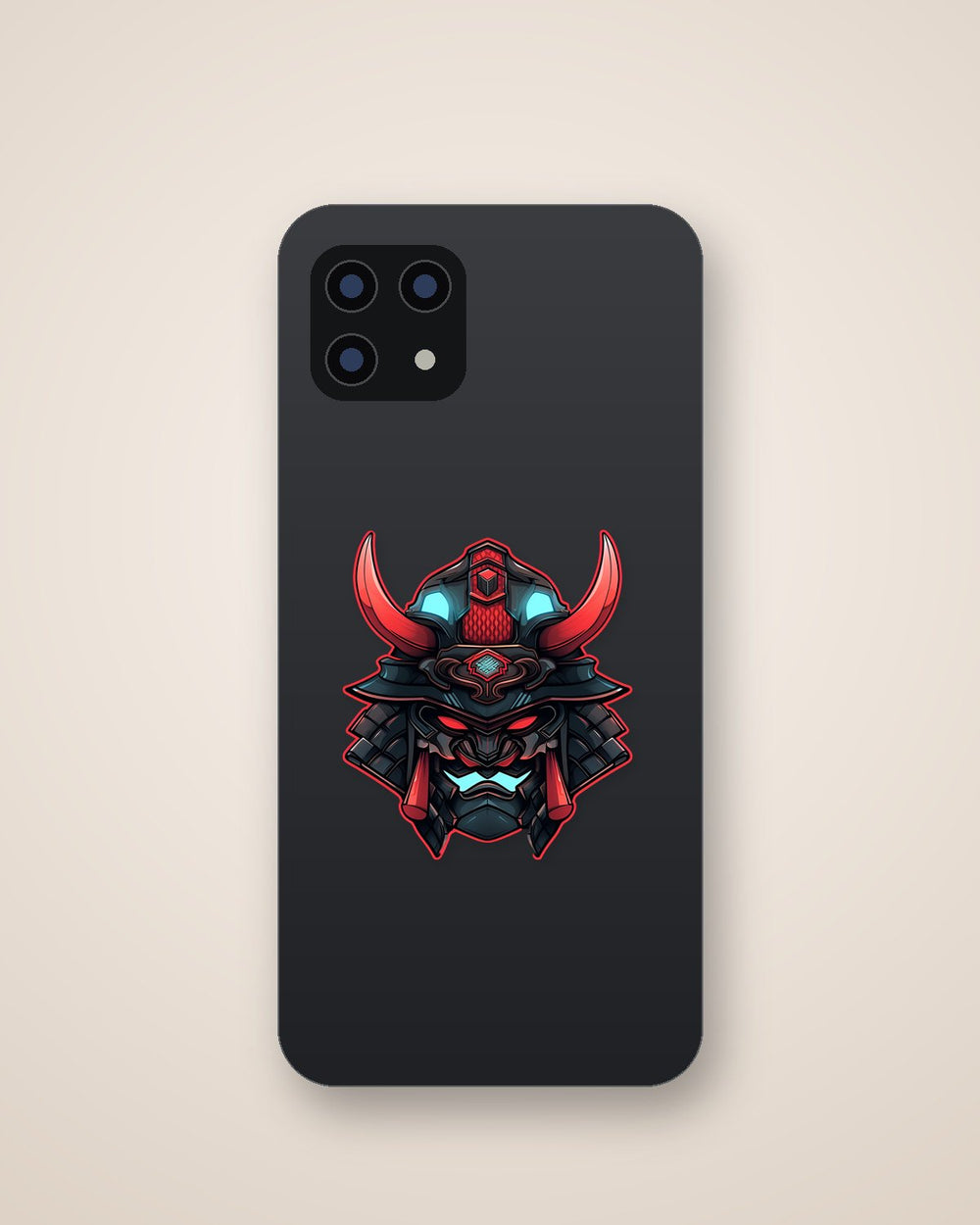 Demonic Samurai Red Stroke Sticker