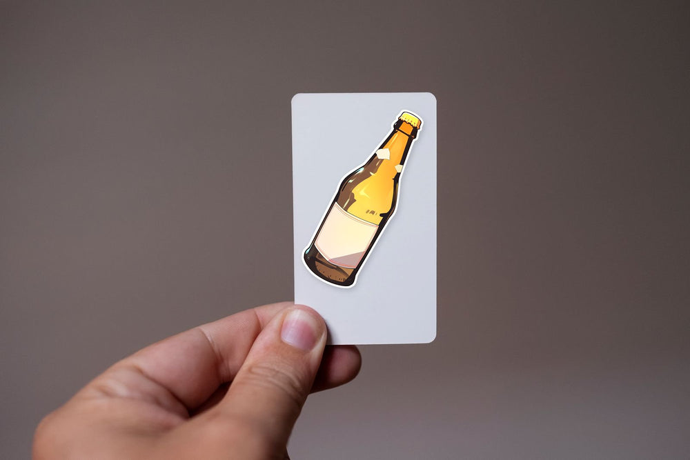 Aesthetic Beer Bottle Sticker