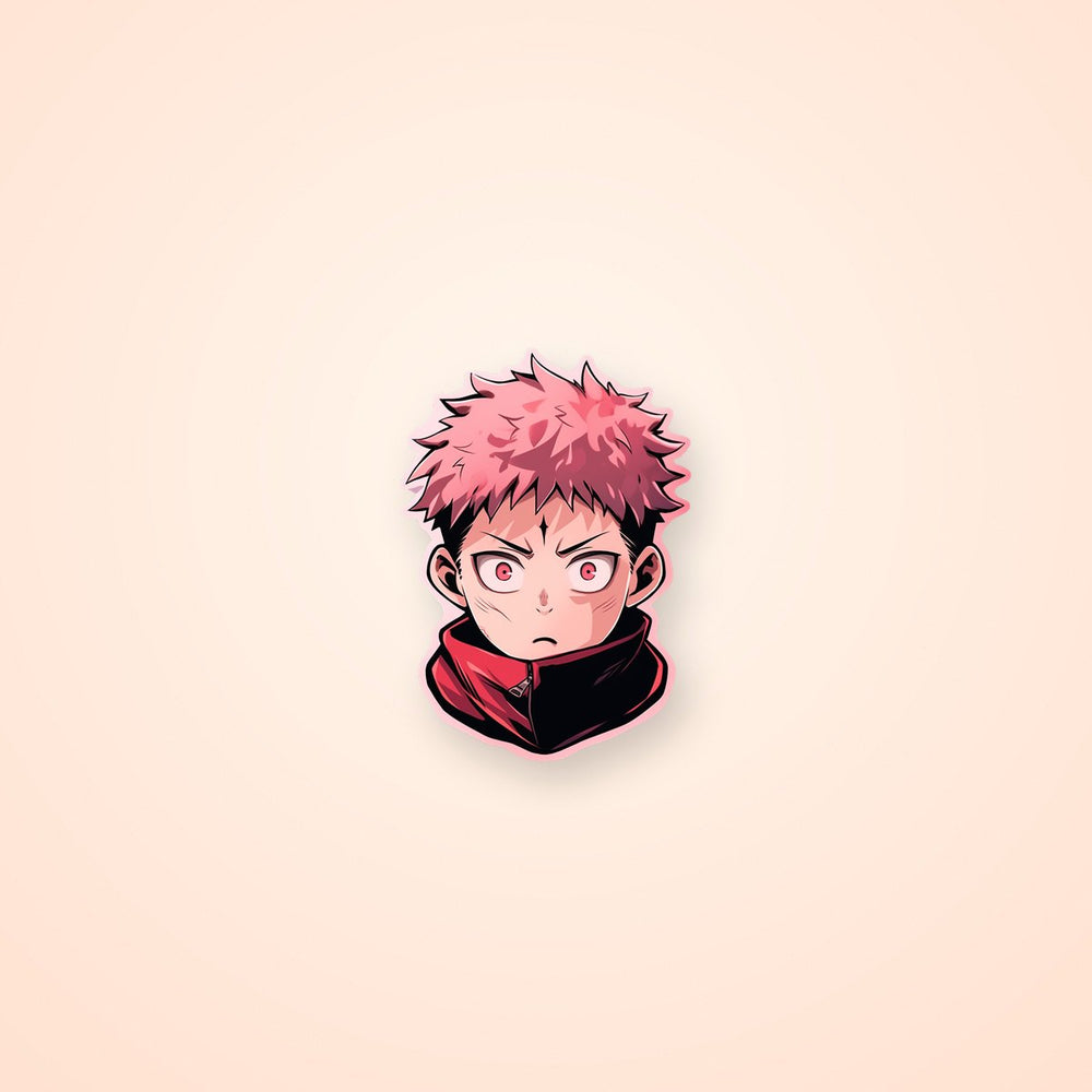 Aesthetic Yuji Itadori Jujutsu Kaisen Sticker