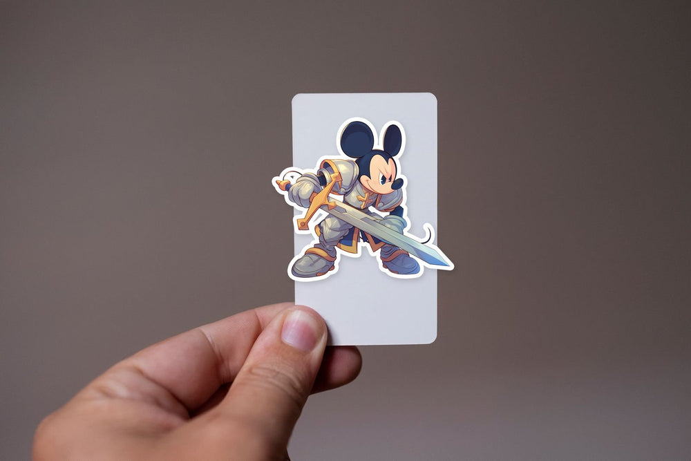 Mickey Mouse Knight Armor Sticker