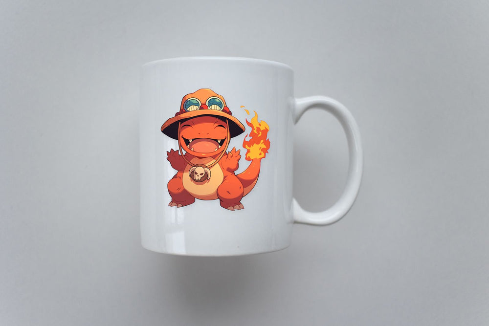 Charmander Ace Hat One Piece Sticker