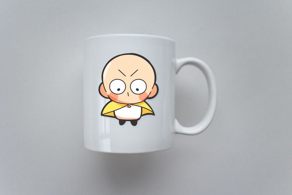Funny Saitama Minimalist Doodle Sticker