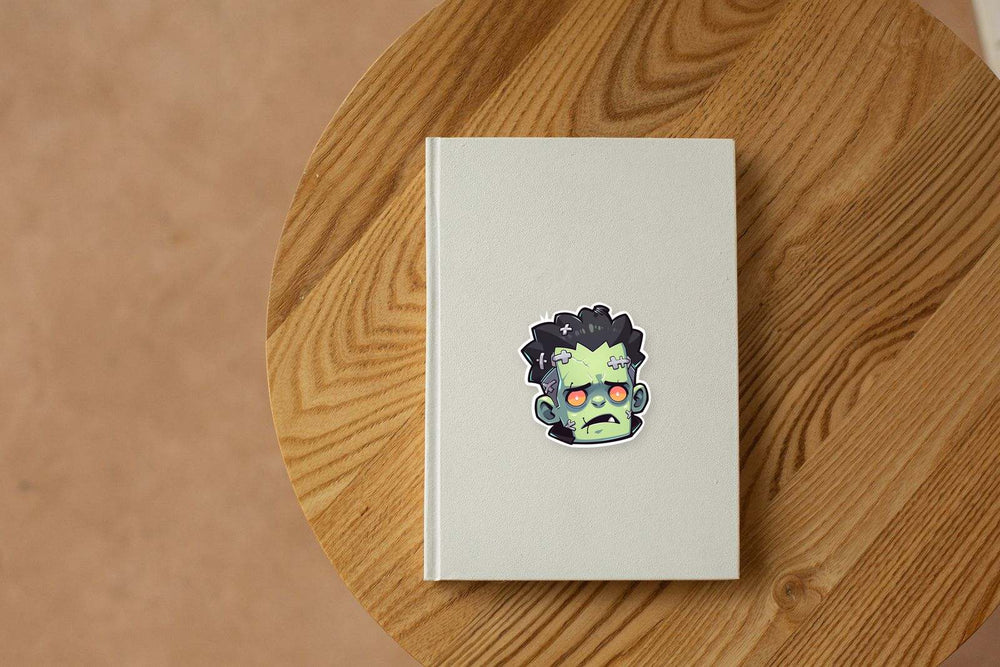 Halloween Frankenstein Head Sticker