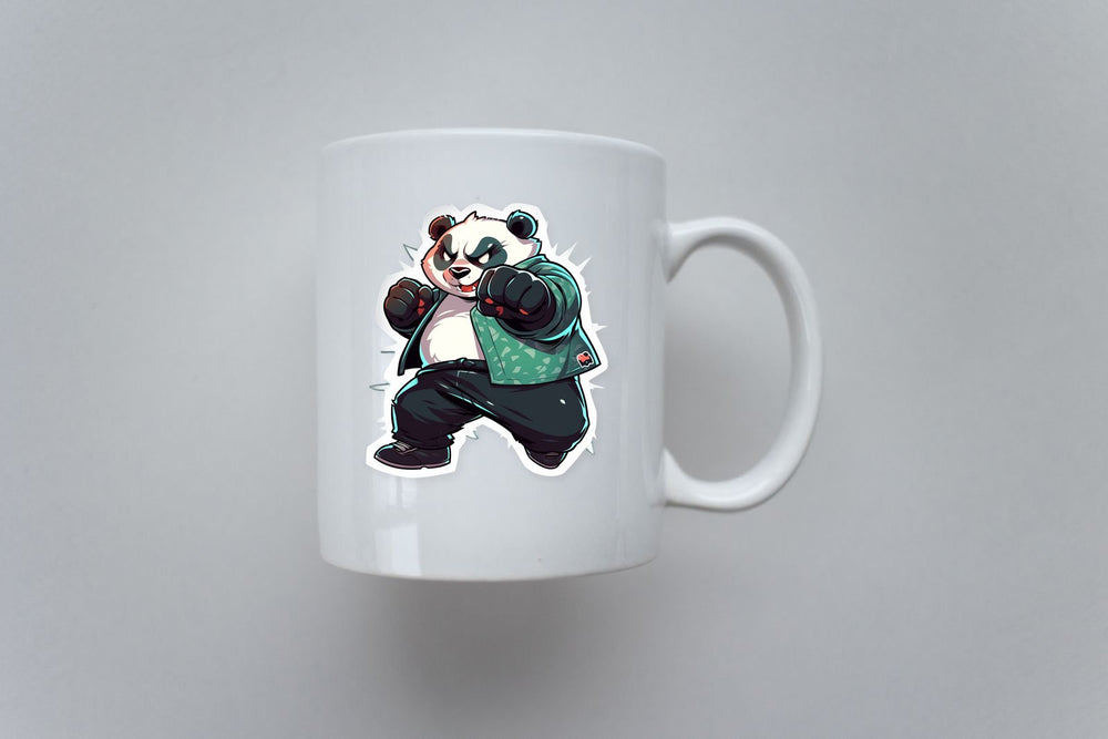Cool Panda Training Strikes Sticker
