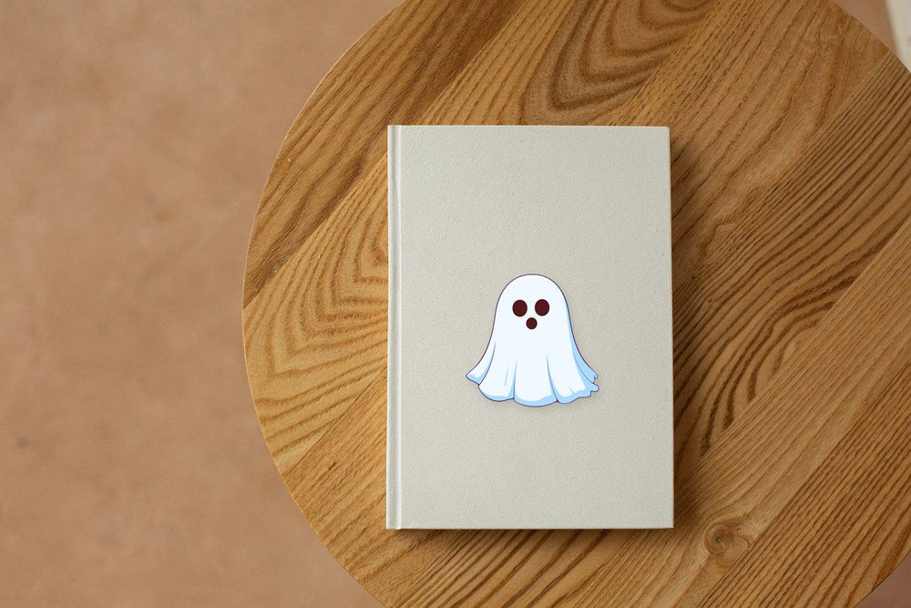 Cartoon Ghost Minimalist Sticker