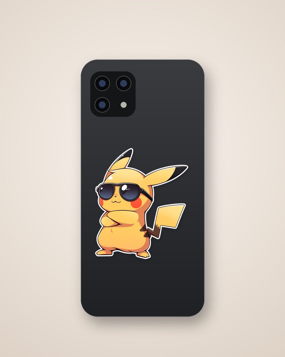 Stylish Pikachu in Glasses PokéMon Sticker