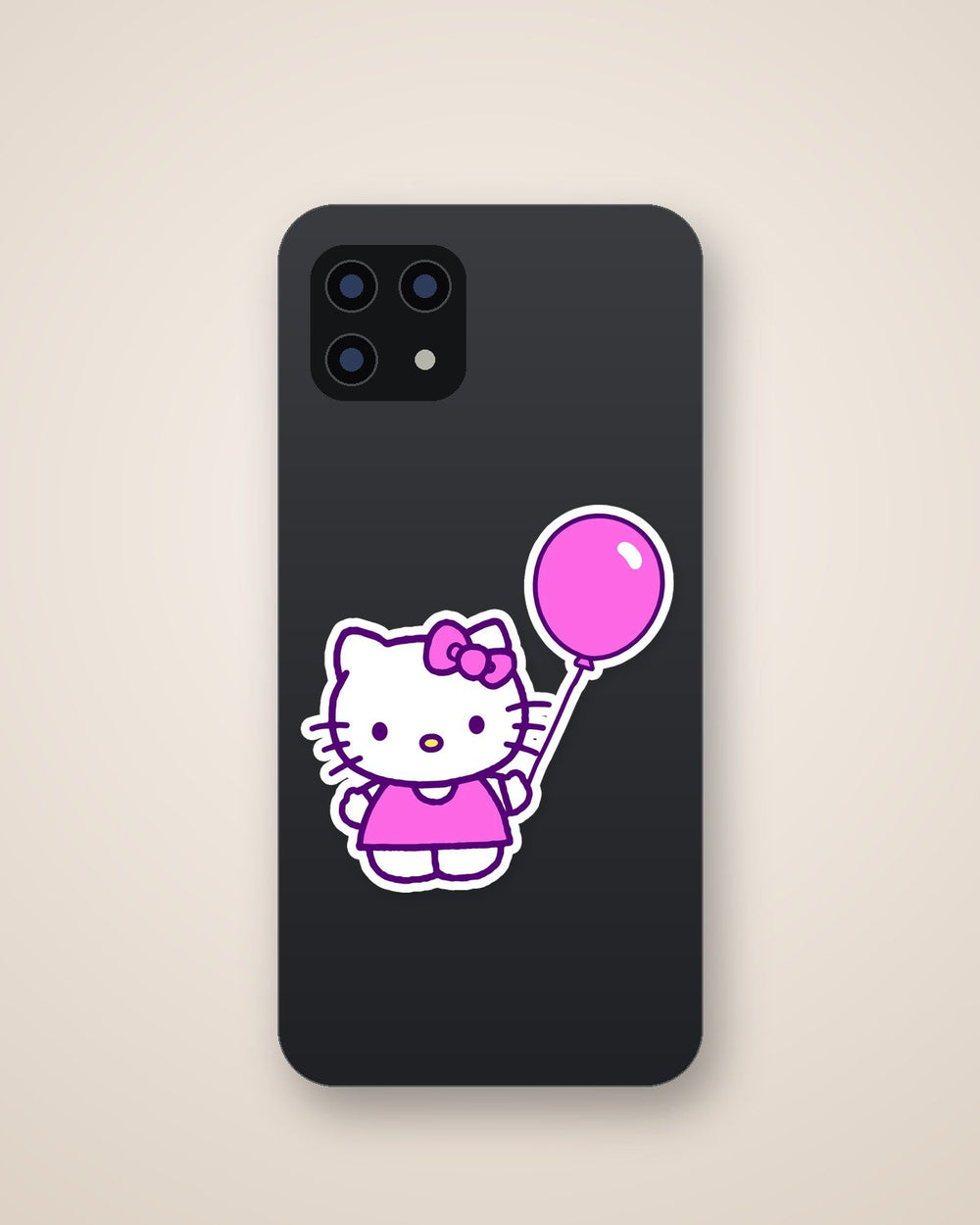 Hello Kitty Pink Balloon Sticker