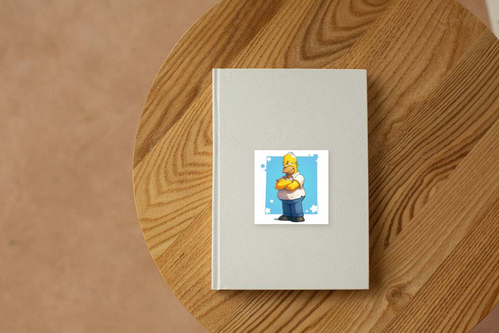 Homer Simpson Happy Character Sticker